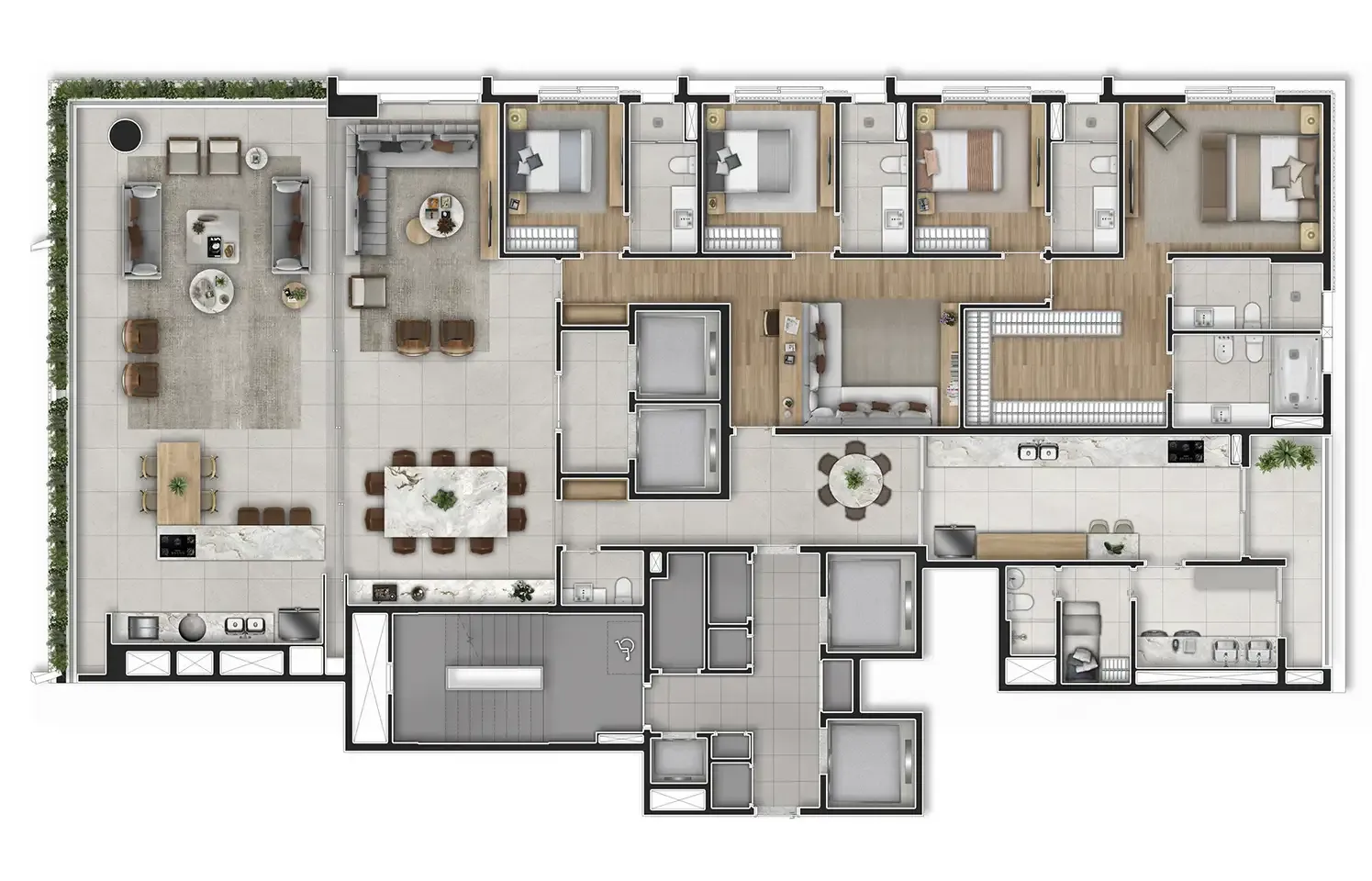 Planta 370m² Gran Oscar Ibirapuera